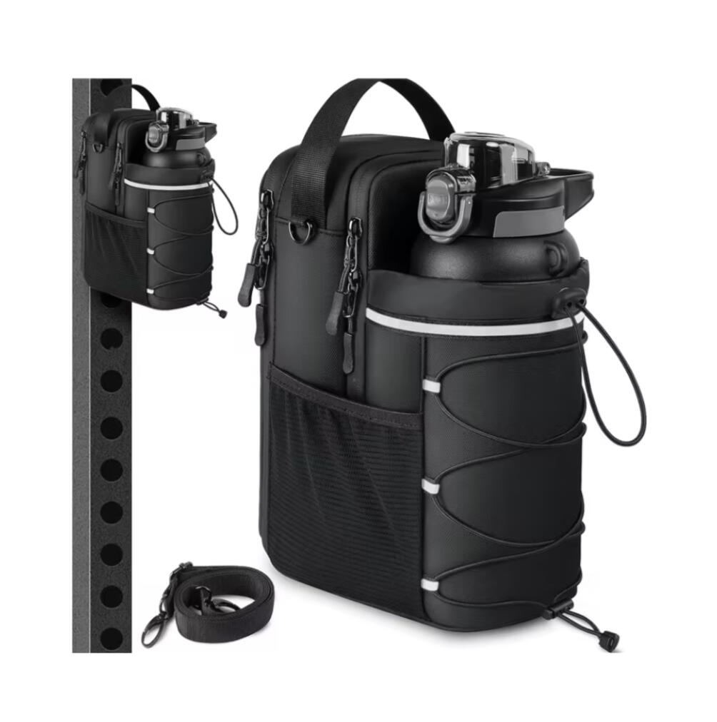 Magnetic Gym Bag for Men and Women – Sling Bottle with Magnetic Attachment | Water Bottle Holder, Gym Pouch, Crossbody Bag for T Magnetic Gym Bag for Men and Women – Sling Bottle with Magnetic Attachment | Water Bottle Holder, Gym Pouch, Crossbody Bag for Travel, Sports, Work, Fitness
