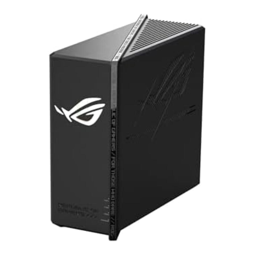 ASUS ROG Strix GS-BE12000 WiFi 7 Tri-Band Router, 12000 Mbps, 20G Wired Capacity, 3,000 sq. ft. Coverage, 2.0GHz Quad-core CPU, Game Acceleration, Triple-Level Security, AiMesh Compatible