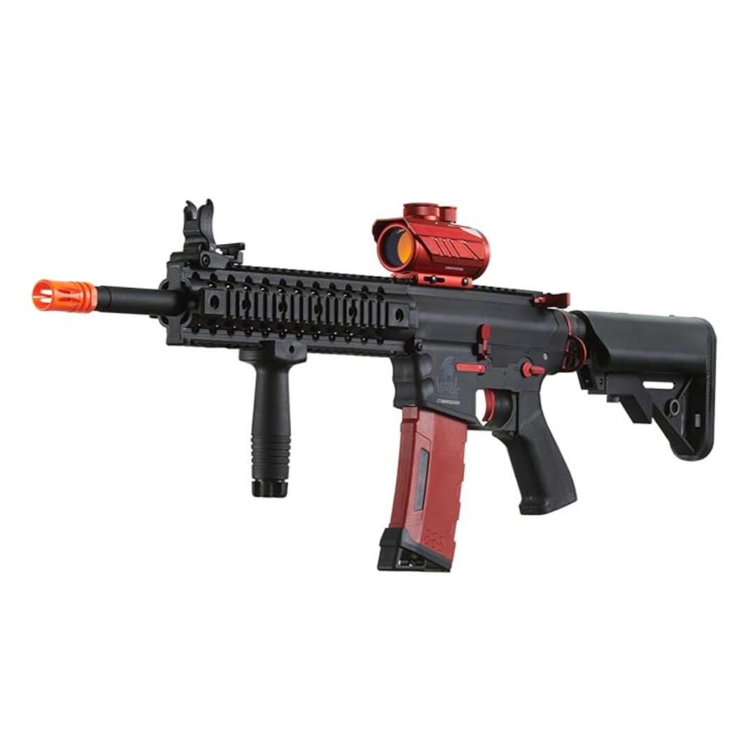 Lancer Tactical Gen 2 M4 Evo Carbine Airsoft AEG Rifle with High Speed Mid Mag & Red Dot Sight, 9.6v 1600 mAh Nimh Battery, Char ACEGMET DTX10 digital Laser Tape Measure with Green Alignment Laser, 330Ft Laser Range & 12Ft Steel Tape, High Precision USB-C Rechargeable Smart APP Sync, Measuring Tool for Renovation & Construction